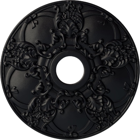 Ekena Millwork Norwich Ceiling Medallion (Fits Canopies up to 4 1/2"), 18"OD x 3 1/2"ID x 1 3/8"P, Steel Gray CM18NOSGS